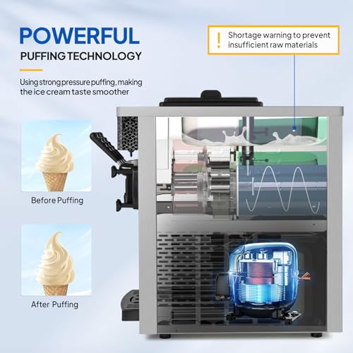 ROVSUN Commercial Soft Serve Ice Cream Machine - Image 3