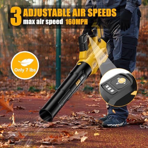 RUALION Cordless Electric Leaf Blower 580 CFM - Image 4