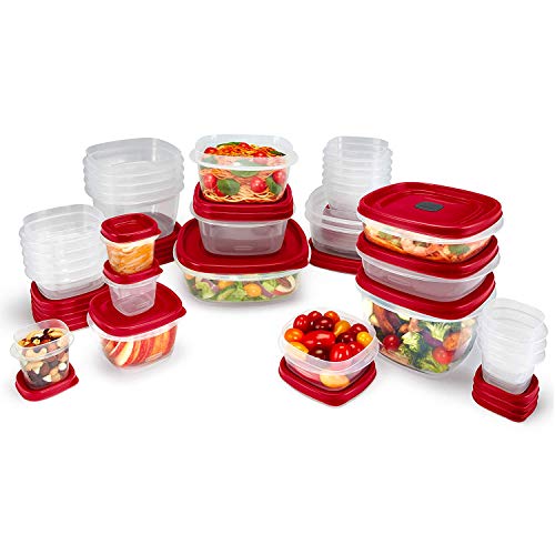 Rubbermaid 60-Piece Food Storage Containers, Red - Image 3