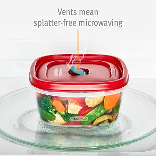 Rubbermaid 60-Piece Food Storage Containers, Red - Image 4