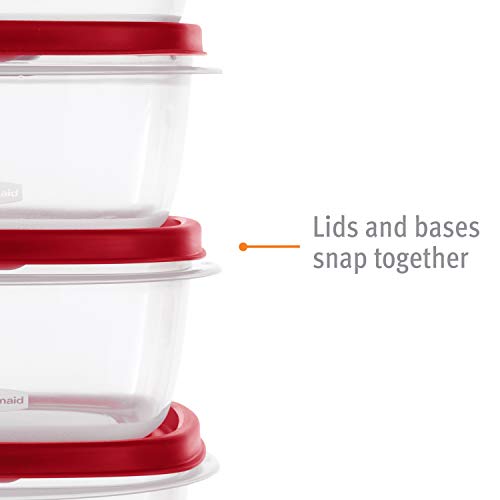 Rubbermaid 60-Piece Food Storage Containers, Red - Image 5