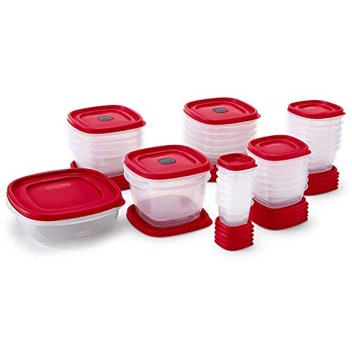 Rubbermaid 60-Piece Food Storage Containers, Red - Image 2