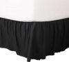 Martex Ruffled Bed Skirt – Black Full