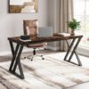 Tribesigns Rustic Brown 55-Inch Computer Desk