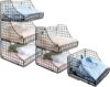 Sonyabecca Rustic Stackable Metal Wire Baskets