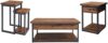 Alaterre Furniture Rustic Wood Coffee Table Set