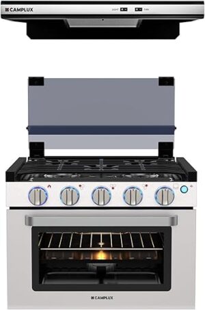 CAMPLUX ENJOY OUTDOOR LIFE RV Gas Range and Range Hood Combo