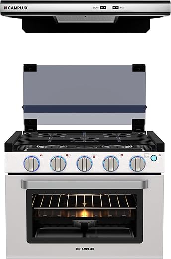 CAMPLUX ENJOY OUTDOOR LIFE RV Gas Range and Range Hood Combo