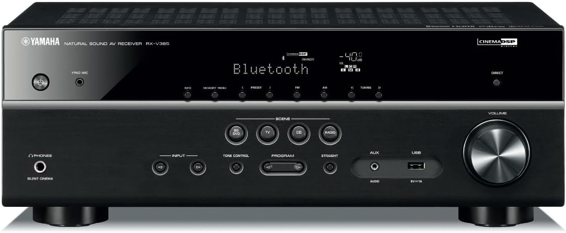 YAMAHA RX-V385 5.1-Channel 4K Ultra HD Receiver