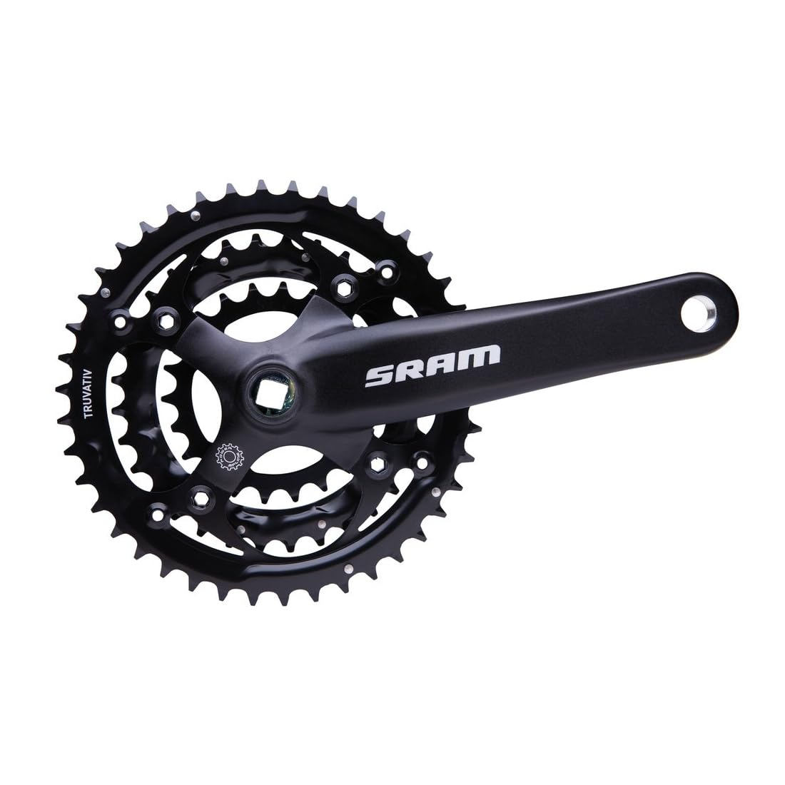 SRAM S600 Crankset - 3x8 Speed, 175mm, Black