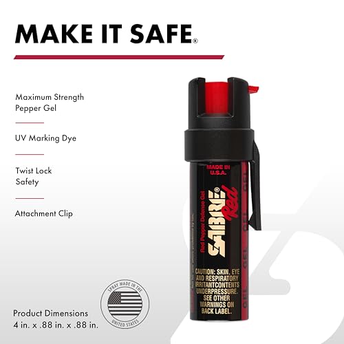SABRE Pepper Gel With Attachment Clip, 35 Bursts - Image 2