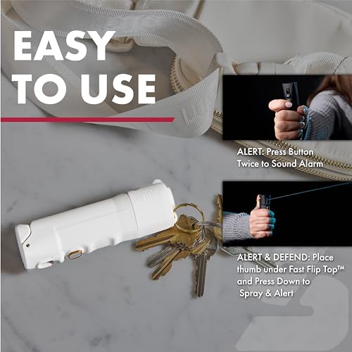 SABRE Pepper Spray + Personal Alarm, Fast Flip Top - Image 4