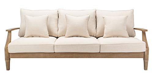Safavieh Couture Martinique Natural Wood Patio Sofa CPT1013A - Image 4
