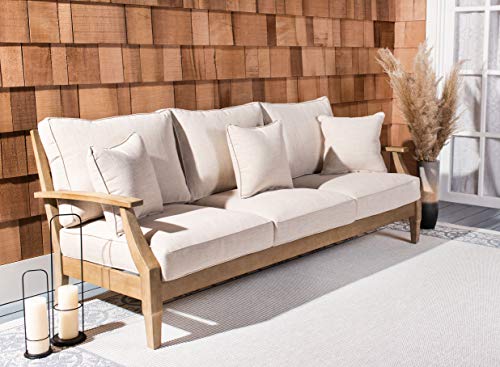 Safavieh Couture Martinique Natural Wood Patio Sofa CPT1013A - Image 2