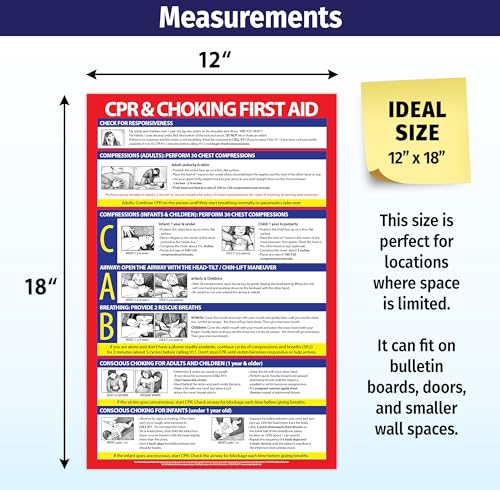 Safety Magnets CPR And Choking Poster - Laminated - Image 4