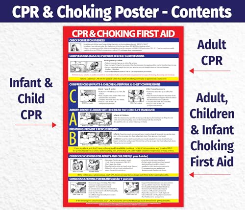 Safety Magnets CPR And Choking Poster - Laminated - Image 2