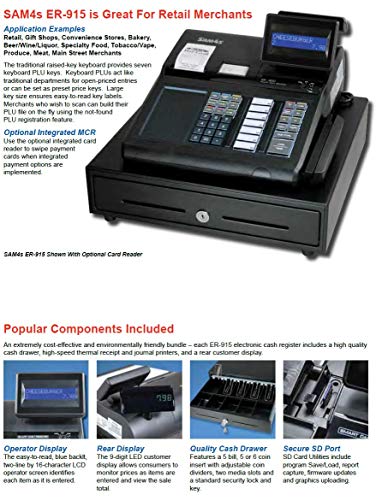 SAM4s ER-915 Electronic Cash Register Replacement - Image 5