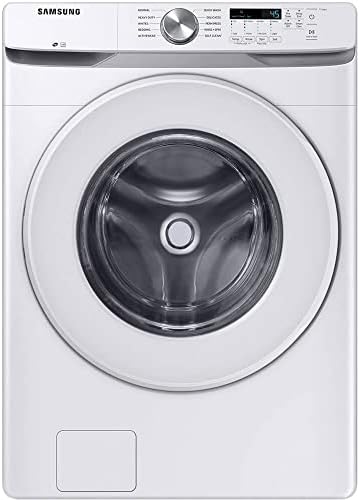 SAMSUNG White Front Load Laundry Package WF45T6000WPR - Image 2
