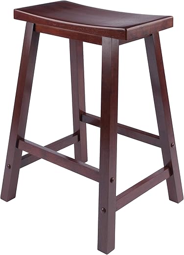 Winsome Satori Stool, 24", Walnut, 94084