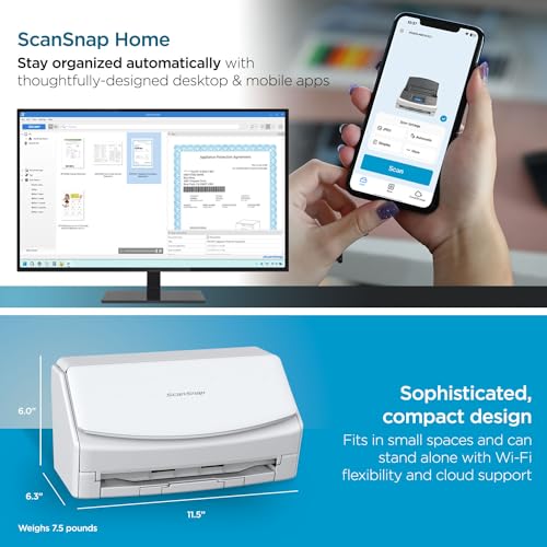 ScanSnap iX1600 Wireless Cloud Document Scanner - Image 4