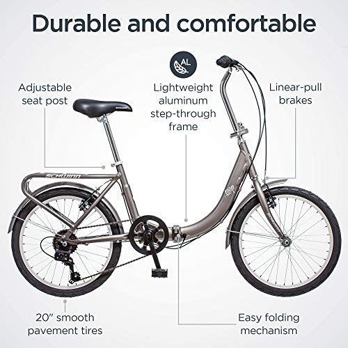 Schwinn Loop Folding Bike, 20-Inch Wheels, 7-Speed - Image 2