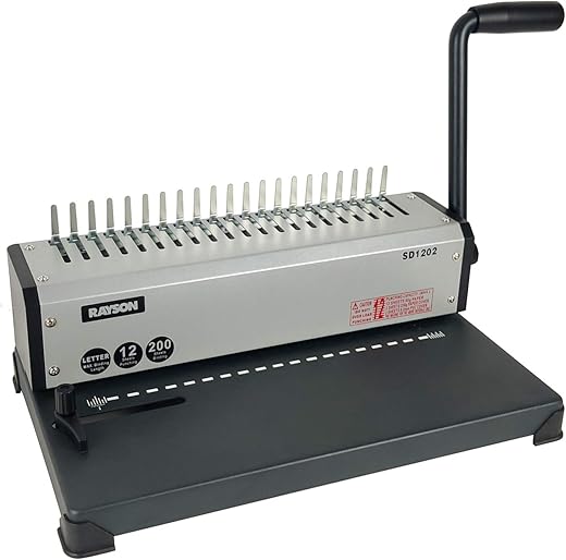 RAYSON SD1202 Comb Binding Machine, 19 Holes