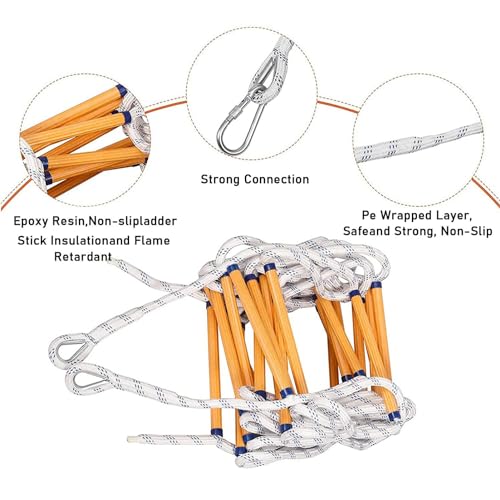 SDVantage Emergency Fire Escape Rope Ladder (50m/164ft) - Image 2