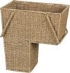 Household Essentials Seagrass Wicker Stair Step Basket ML-5647