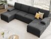 JAMFLY Sectional Sofa with Double Chaises