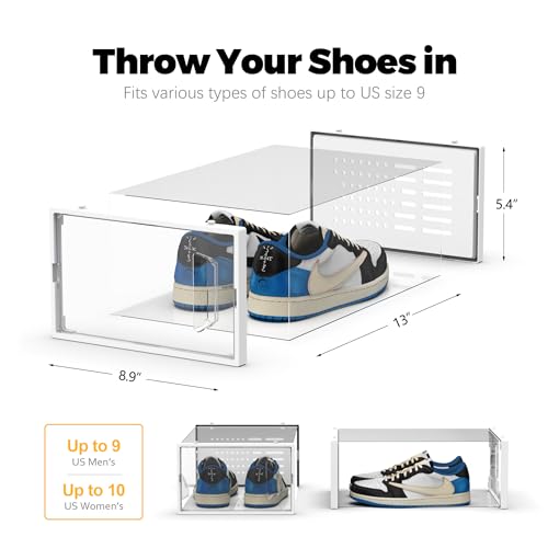 SEE SPRING Clear Plastic Stackable Shoe Organizer - Image 5