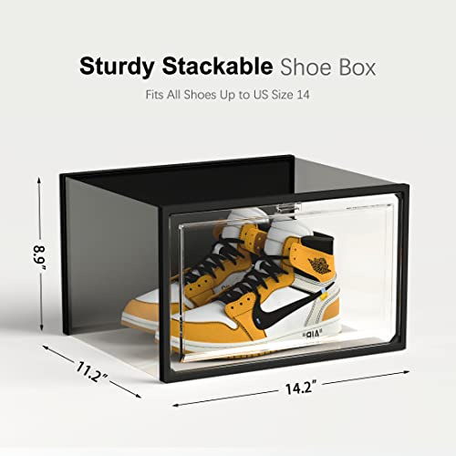 SEE SPRING Clear Plastic Stackable Shoe Organizer, X-Large - Image 5