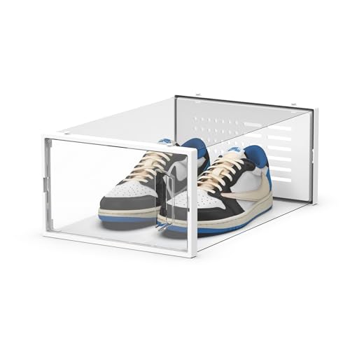SEE SPRING Clear Plastic Stackable Shoe Organizer - Image 2