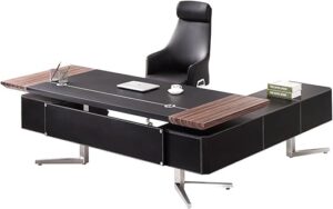 MBNVBNM Senior Gray Modern Luxury Desk