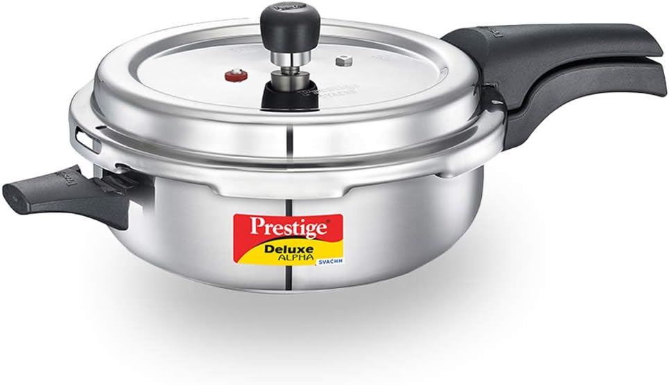 Prestige Senior Pan 4L Pressure Cooker, Silver