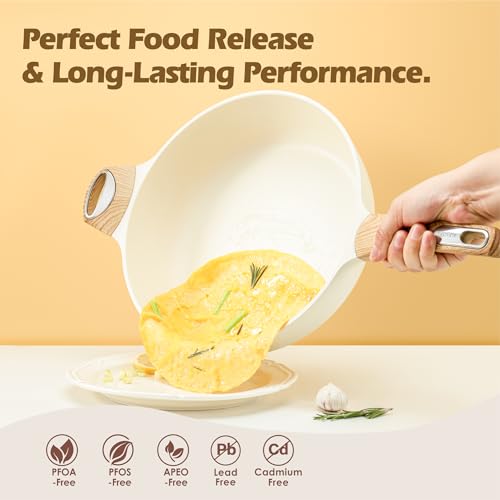 SENSARTE 12 Inch Nonstick Deep Frying Pan - Image 2