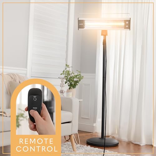 SereneLife Infrared Electric Patio Heater, Portable Stand, 1500 W - Image 4