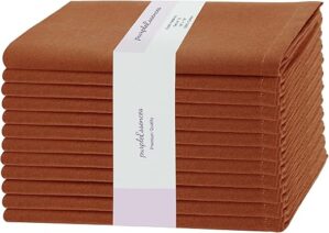 PurpleEssences Set Of 12 Cloth Dinner Napkins