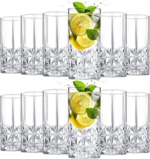 Uiifan Set Of 12 Tall Highball Glasses