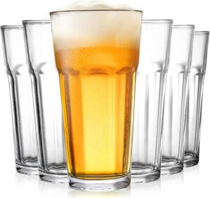Yopay Set Of 6 Tempered Drinking Glasses