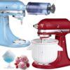 FORTHEAL Shaved Ice & Ice Cream Maker Attachment Set