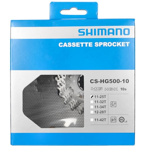SHIMANO Unisex's HG500 Cassette, Silver, 11-25 - Image 2