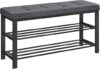 SONGMICS Shoe Bench With Cushion And Shelf