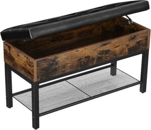 VASAGLE Shoe Bench With Storage Box, ULSB46BX