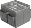 LOVSTORAGE Shoe Organizer With Clear Lid, Foldable