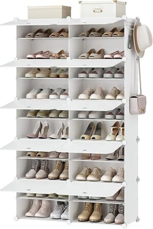 HOOBRO Shoe Rack, 10 Cubes Shoe Organizer WT210SC01