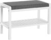SONGMICS Shoe Rack Bench With Cushion Seat