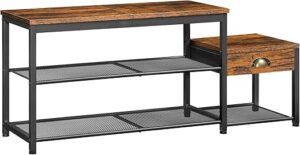 HOOBRO Shoe Rack Bench With Drawer, BF113HX01
