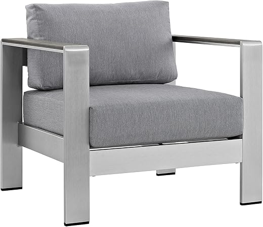 Modway Shore Aluminum Outdoor Patio Armchair