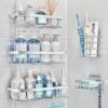 Liuoud Shower Organizer Rack, Large Capacity Shelf