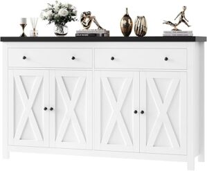 FOTOSOK Sideboard Buffet Cabinet With Storage